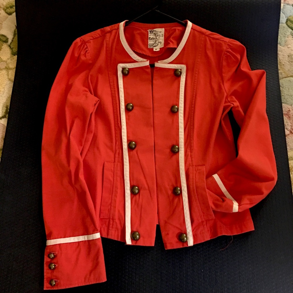 Tulle utility chic jacket. EUC